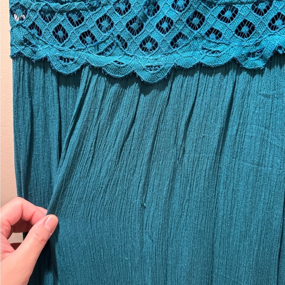 Free People Teal Adela Maxi Dress - Picture 9 of 10